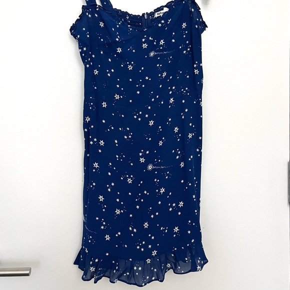 Reformation Christine Dress Starry Night blue size 12 - Picture 5 of 10